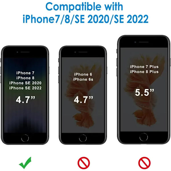 【BEMS】Compatible with iPhone 7 / 8 / SE (2020/2022) Case - Extra Shockproof