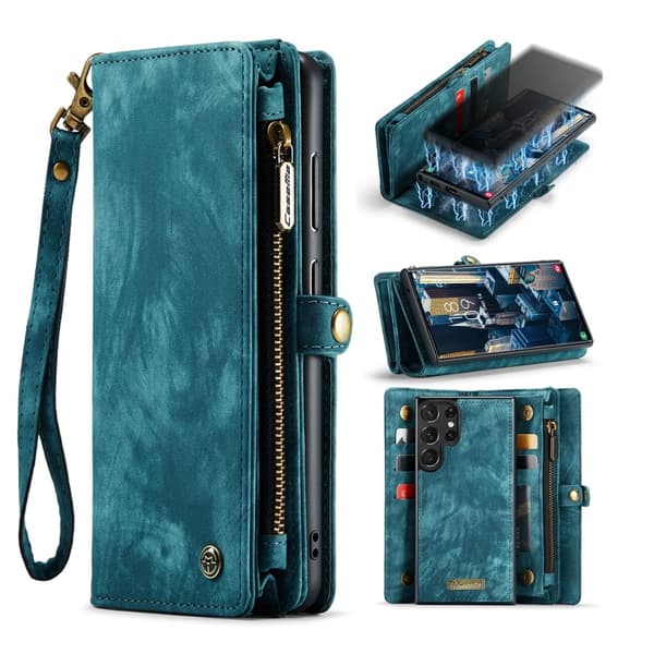 【BEMS】Kompatibel med Galaxy S23 Ultra Deksel/Deksel Magnet 2i1 Multifunksjonell 170