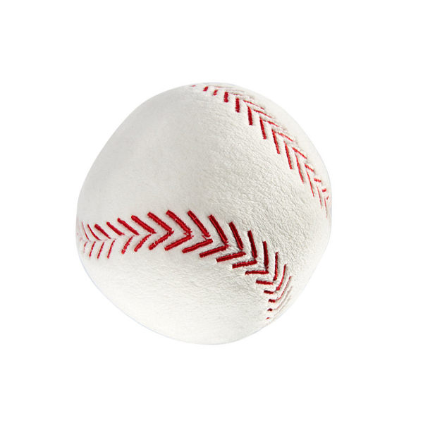 Simuloitu pallomainen tyyny talvipehmo hengittävä tuuletin lahja pehmolelu kolmiulotteinen baseball (halkaisija 12cm)