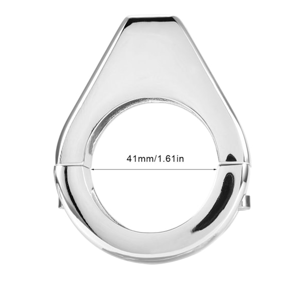 Aluminiumlegering Motorcykel Modifierad Blinkers Ljusfäste 41mm Gaffelklämmor Silver