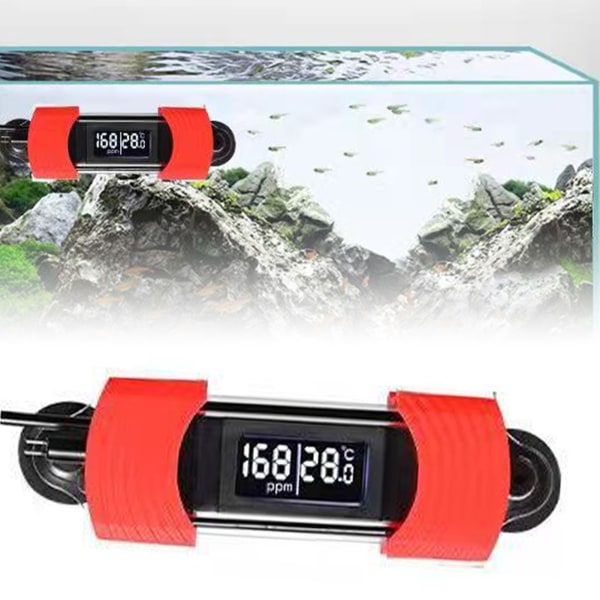 TIMH-akvaariolämpömittari HD-digitaalinäytöllä USB virtalähteellä toimiva vedenpitävä kalibrointityyppinen akvaariolämpömittari merivedelle TDS-vedenlaatutestillä