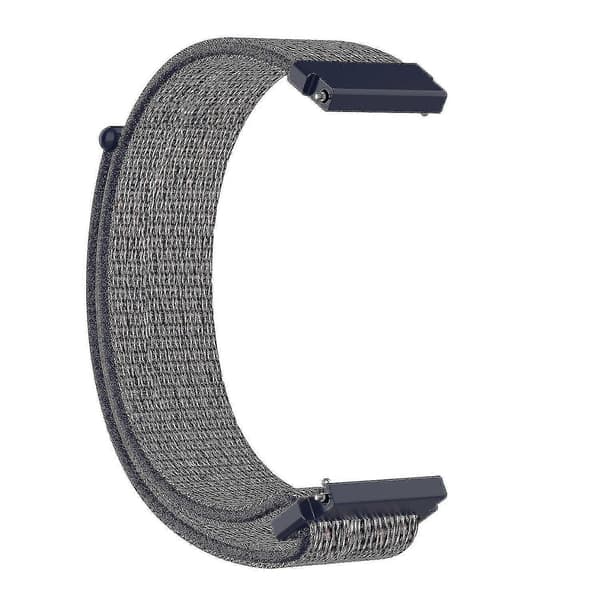 För Garmin Forerunner 265s / 255s / Venu 2s armband 18mm universellt nylon justerbart klockarmband - orange Blue