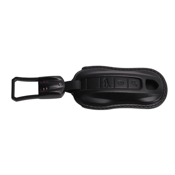 【BEMS】Bilnøgleetui i koskind Nøglering Shell Protector Erstatning Kompatibel med Cayenne Coupe 911 Panamera Taycan