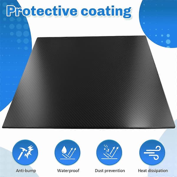 【BEMS】400x500x3.0mm 3K Kulfiberplader Paneler Anti-UV Kulfiberark