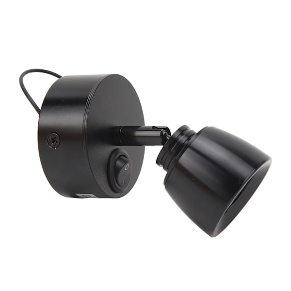 Leselys DC12V til 24V Høy Lysstyrke Varmt Hvitt Lys LED RV Sengelampe for lastebiler Campere Tilhengere Skip Yachter Svart