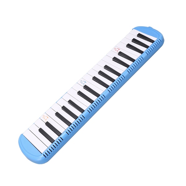 Melodica 37 Tangenter Vindmusikinstrument Vuxen Lämplig för Nybörjare Lärande Övning Blå