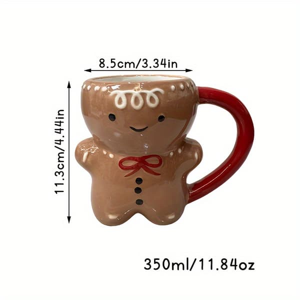 Pepparkaksgubben-mugg, julmugg, julklapp, pepparkaksgubben-kaffemugg, julkaffemugg, pepparkaksgubben-present, keramikmugg[BEMS] Gingerbread Man Mug