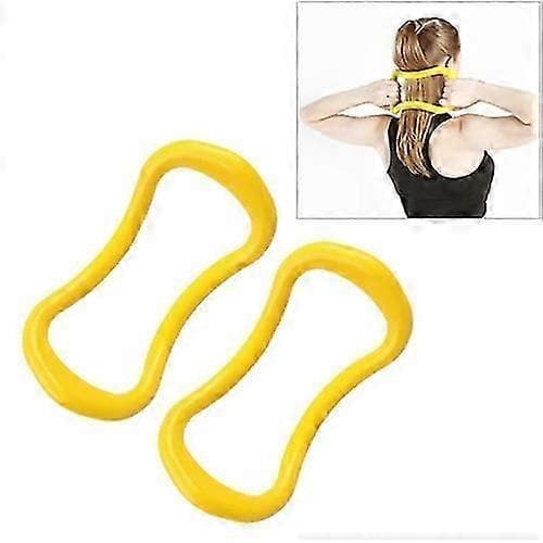 st PP Glat Yoga Cirkel Fascia Strækring Pilates Modstandsring Yellow
