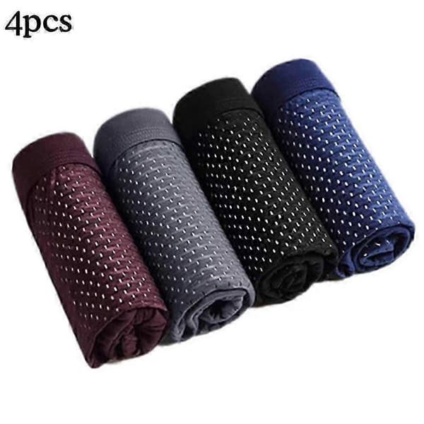 4-pack bambu boxershorts Kompatibel med män - mjuka mikrofiberunderkläder med stretch och kompressionsstöd 3XL