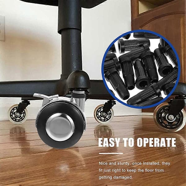 【BEMS】25 Pieces Chair Caster Stopper Protector Universal Caster Wheelchair Protector