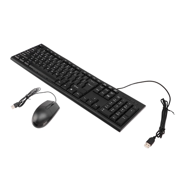 CMK858 USB-näppäimistö ja hiirisetti, 104 näppäintä, tietokonenäppäimistö, 1600 DPI hiiri kotiin ja toimistoon
