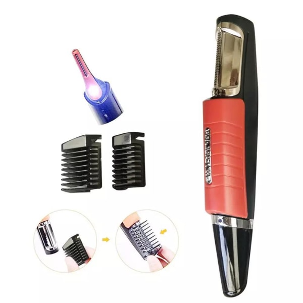 Elektrisk barbermaskin, dobbelthodetrimmer, multifunksjonell, sklisikre elektrisk barberhøvel++/