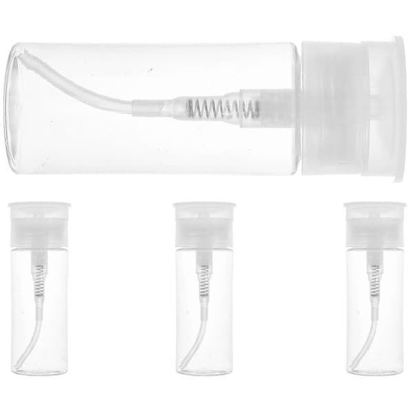 Vask neglelakkfjernerflaske Kompatibel med Kompatibel medoppbevaring 1 sett hvit 100 ml pumpedispenser