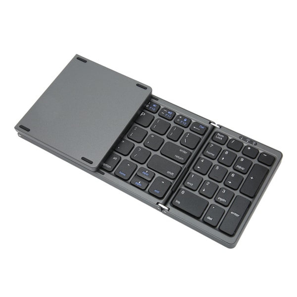 TIMH foldbart Bluetooth-tastatur med numerisk tast 81 taster Batteridrevet Type C Interface Lommestørrelse Bluetooth-tastatur til pc