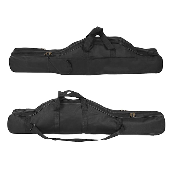 Fiskeutstyr Bag med Justerbar Skulderstropp (Svart-1m)
