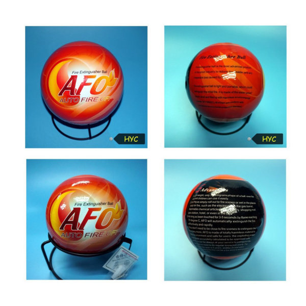 Brandsläckarboll 1,3 kg Lättvikt Säker ofarlig automatisk torrpulverbrandsläckarboll