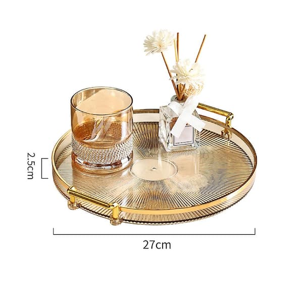 Moderne rund opbevaringsbakke Multifunktionel holdbar frugtskål til stuekøkken Fruit Green