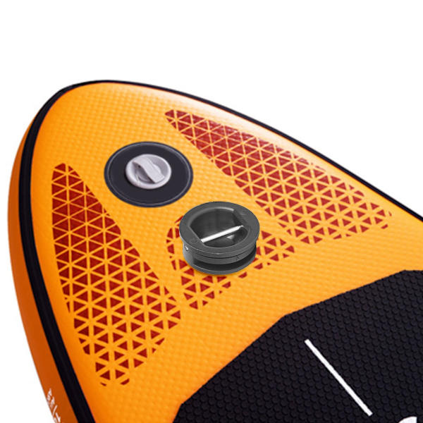 2 stk Surf Leash Plug Surfbræt Longboard Shortboard Paddle Board Fodtov Kop Professionelle Tilbehør Sort