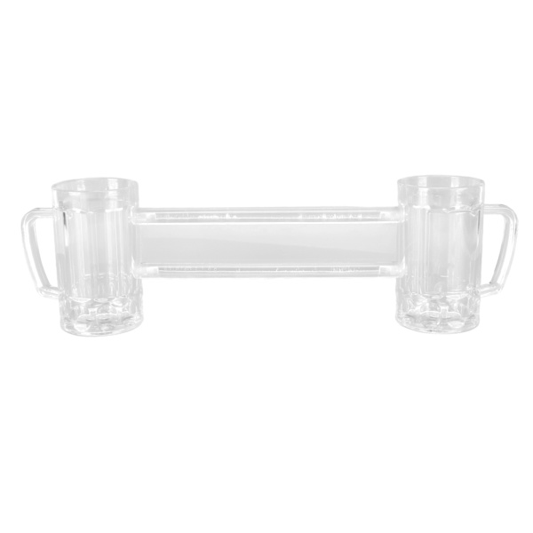 Dobbelt sammenføyd dryppsikker akryl ølglass 430ml - Perfekt for bar, KTV