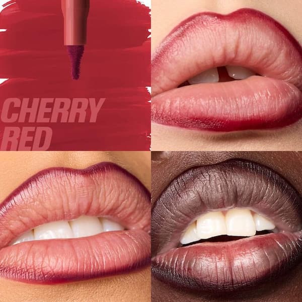 Huda-Beauty 12-timers langvarig leppestift, leppeglans og gelé leppeolje[BEMS] Cherry Red