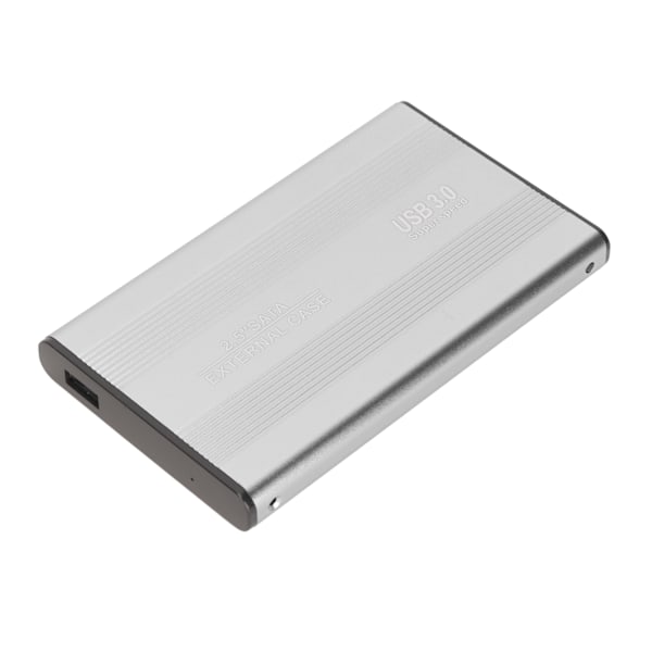 USB3.0 HDD-kabinett 2,5 tommer 5 Gbps Ultra tynn lett HDD-kabinett-adapter for bærbare datamaskiner for WIN 7 for WIN 10 Sølv