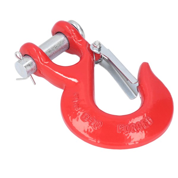 3/8-tums Clevis Safety Hook Stål 18000lbs Limit Capacity Antirust för Port Off Road Rescue LiftingRöd