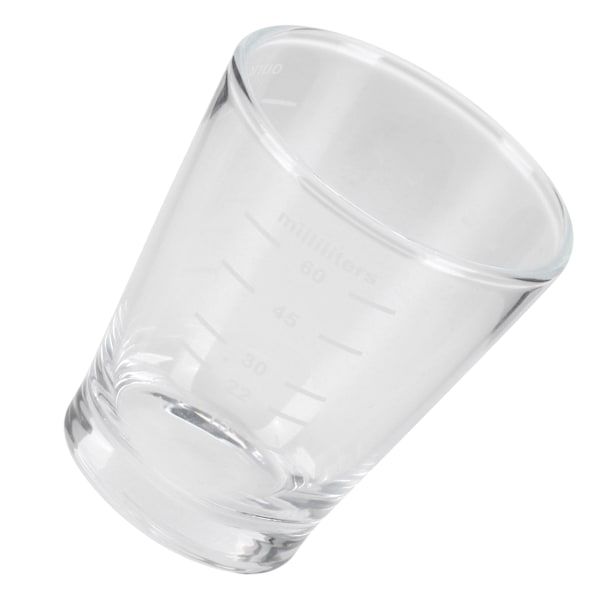 Läpinäkyvä Kahvikuppeja Maitomittausasteikolla - 80ml | Täydellinen Kotiin, Toimistoon ja Kahviloihin