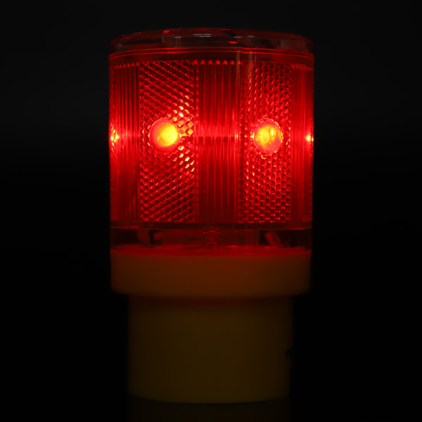 Blinkande LED-varningssignallampa Power Nödsäkerhetslarm Blixtlampa (röd)/