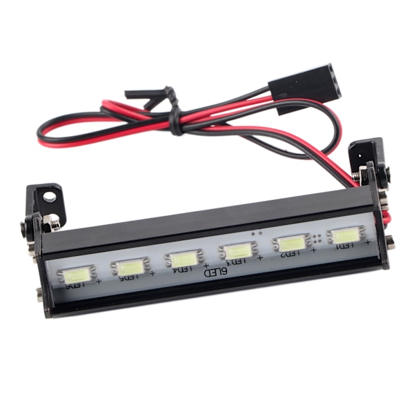 Modellbil Lysstang Universal Høylys 6 LED Utbyttingssett for 1/10 Kraner Lastebiler 70mm