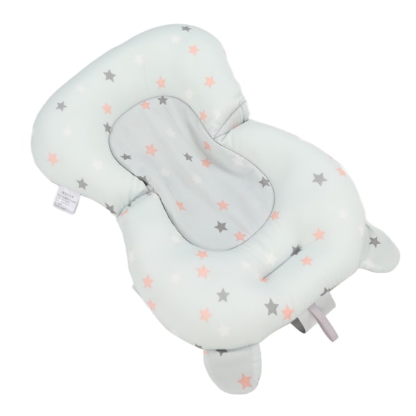 Babybadesædepude Flydende sikker Foldbar Justerbar Spædbørnsbadestøtte til nyfødte lyseblå stjerner