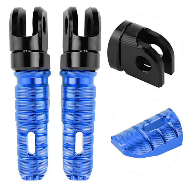 Et par forreste fodhviler pedaler i aluminiumslegering Passer til Kawasaki Ninja Z125 PRO Z250/SL Z400 Z900Blue