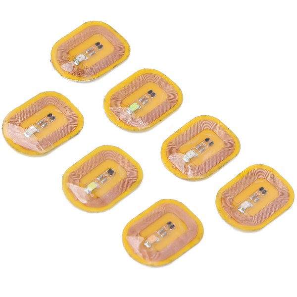 7 st NFC Lighting Nail Art Stickers Olika färger Självhäftande Intelligenta Nail Stickers++/