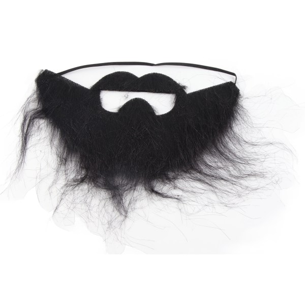Män falska skägg Svart roliga långa mustascher skägg kostym för fest jul Halloween++/