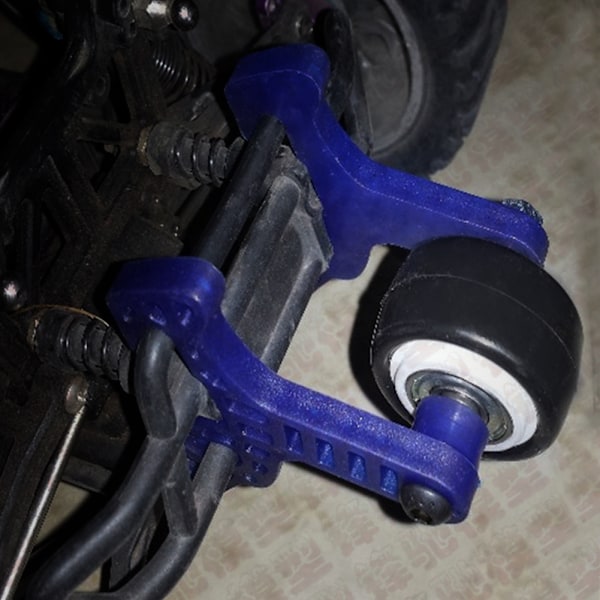 1 Set Hög Hastighet Wheelie Bar Anti-Rullhjul för HSP 94108 / 94111 / 94188 1/10 Skala RC Bil