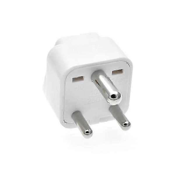 Sør-Afrika/India-pluggadapter, laget av ABS-materiale, kompakt, lett og enkel å bruke