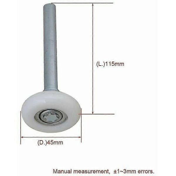4 nylonhjul i bulk för 115 mm Cisea garageport