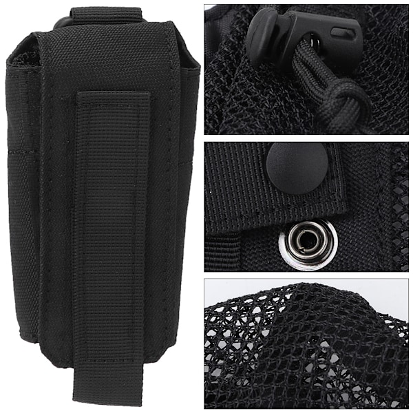 Tactic Outdoor Militær Molle Vandflaske Taske Kande Lomme Holder Taske (Sort)