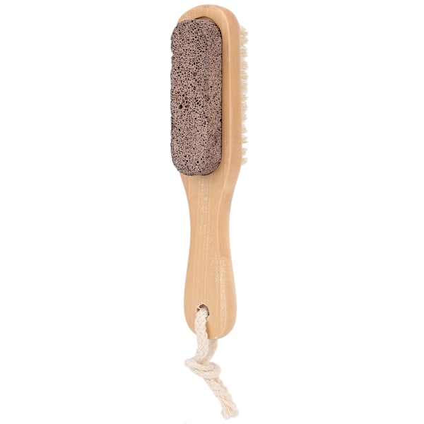 Wooden Foot Bristle Brush Pumice Stone Foot Callus Remover Double Sided Foot Scrubber