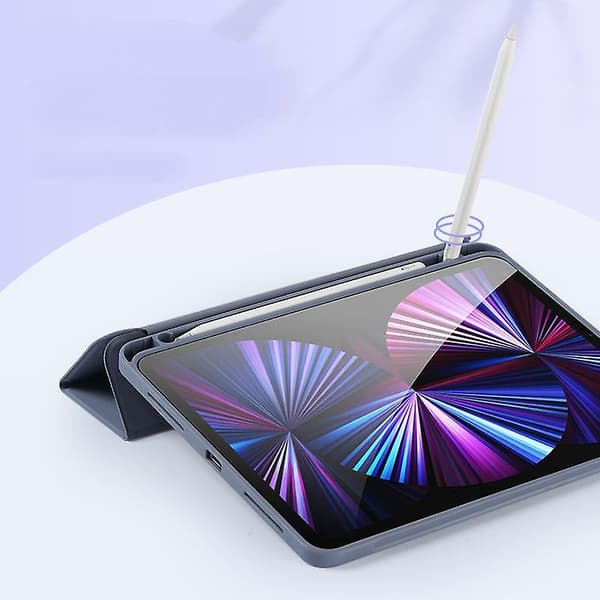 Etui kompatibelt med iPad Pro 2020/21 (12.9 tommer), Smart Cover Auto Sleep/Wake (Grå)
