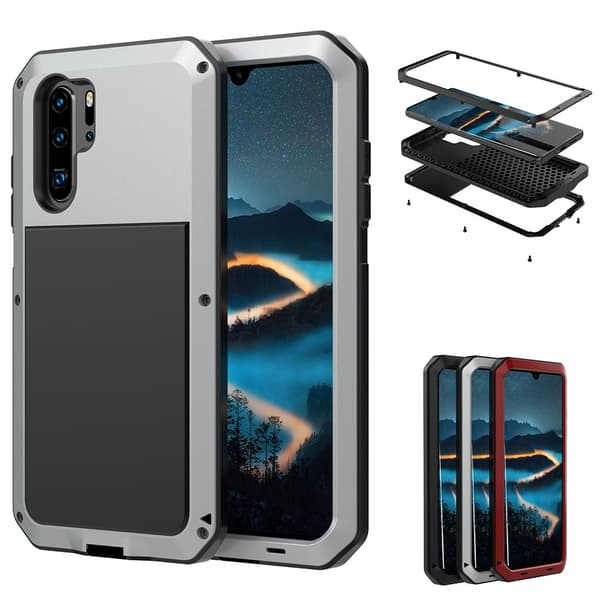 【BEMS】Skyddsfodral - Kompatibel med Huawei P30 Pro Silver