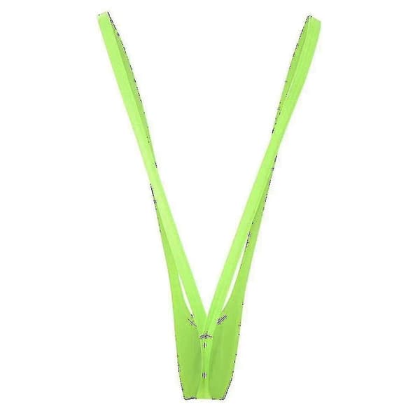 Borat-vaikutteinen neonvihreä Mankini-uima-asu miehille [BEMS]