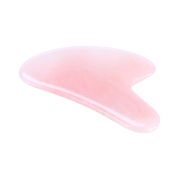 TIMH 1kpl luonnonkivestä veistetty kiillotettu hieronta terveydelle rentouttava kristalliromutuslevy (vaaleanpunainen)