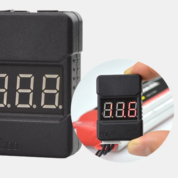 6 st Bx100 1-8S Lipo Batteri Spänningstestare/ Lågspännings summerlarm/ Batteri