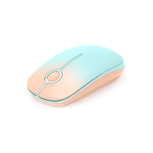 Cuich Trådløs Støjsvag Optisk Computermus 2.4g, Orange til Mintgrøn Gradient