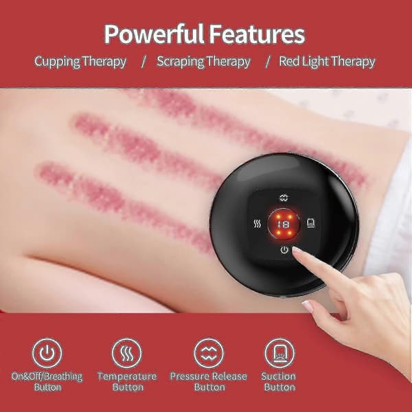 Dynamisk Cupping Terapi, Cellulite Massager 3 I 1 Vakuum Terapi Maskine Cellulite Fjerner, Gua Sha Massageværktøj
