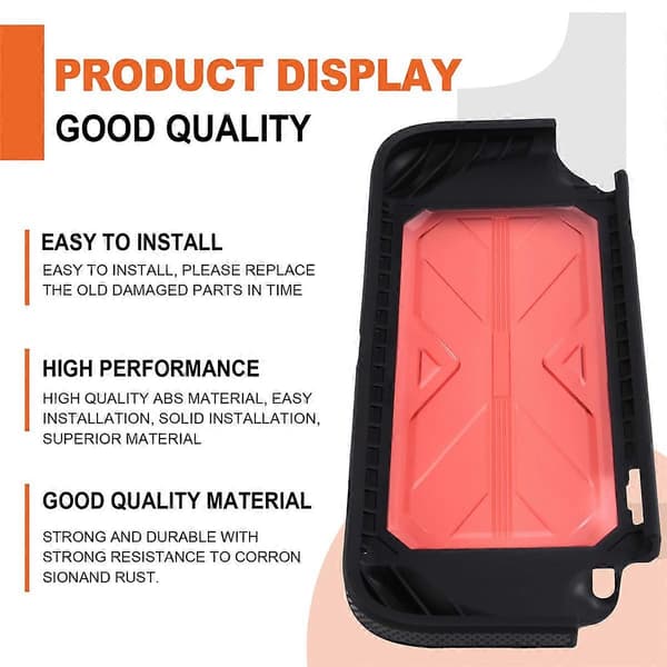 Beskyttelsesetui for Switch2 PC+TPU-etui Anti-fall Integrert design Switch 2 Hardt etui B Black Red