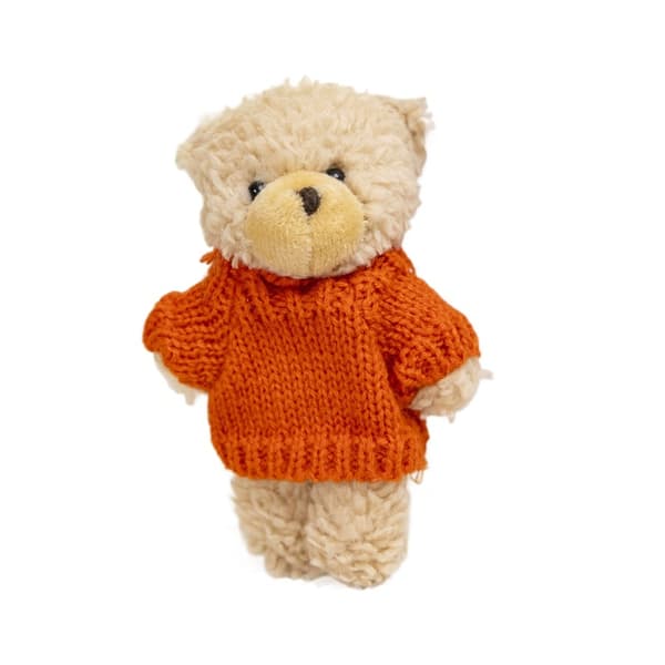 Nallepehmolelu 10cm / Brown Bear Orange