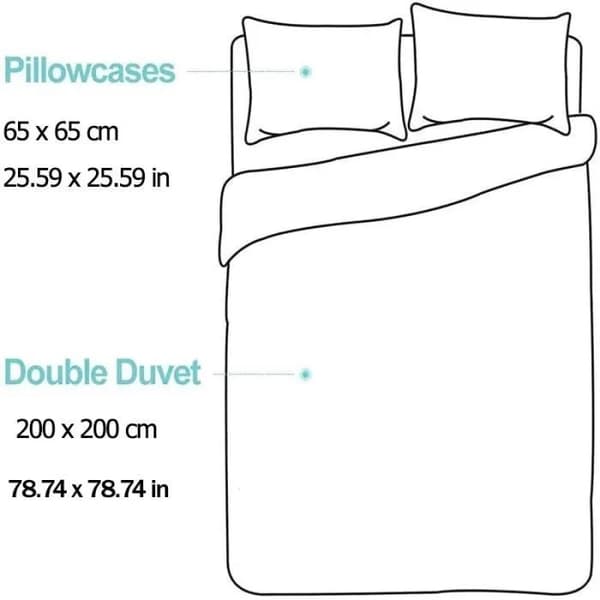 Påslakan med 3D-tryck, färgglada dödskallar och skelett, svart, lättskött polyester, 200x200 cm