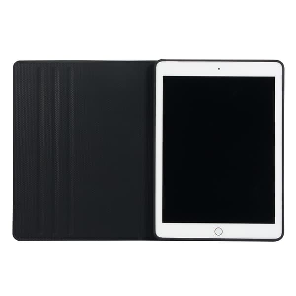 iPad-etui til 10,5/10,2 tommer, TPU PU-læder, sort, foldbart stativ