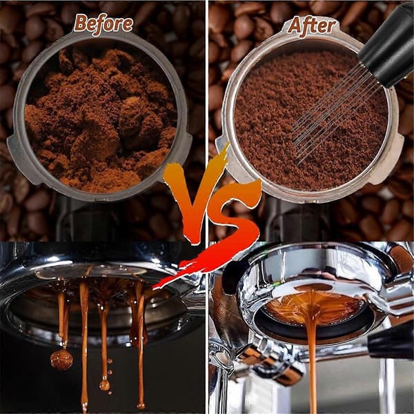 22-delt Espresso Kaffe Tilbehørssæt, 51 mm Espresso Kaffe Tamper Sæt, Aquaforge
